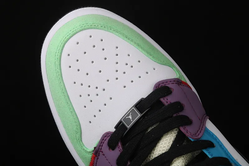 All categories Air Jordan Jordan series basketball shoes Air Jordan 1 Mid Air Jordan 1 Mid AJ1 Joe 1 Zhongbang color stitching CW1140-100